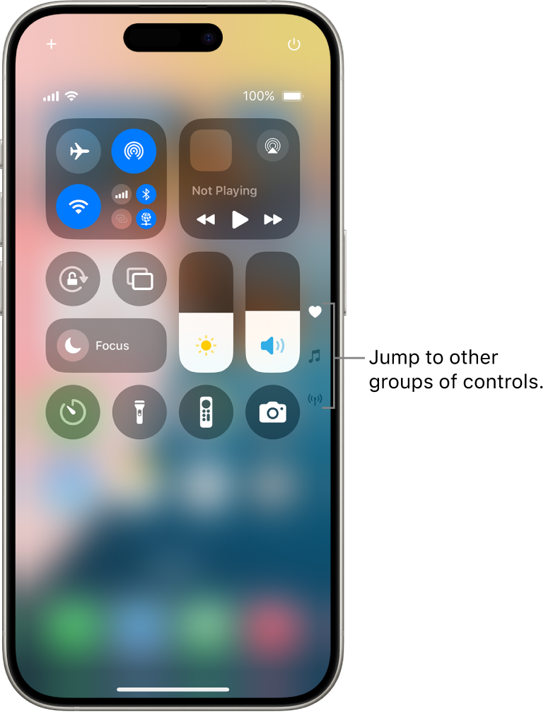 Use and customize Control Center on iPhone - Apple Support